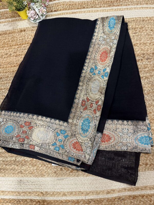 Black Chiffon Antique Border - Image 3