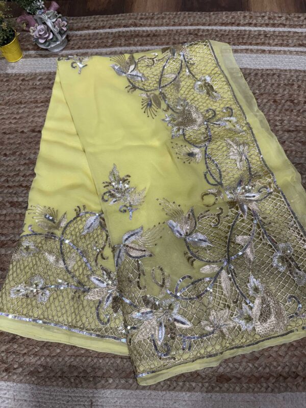 Lemon yellow cutwork - Image 4