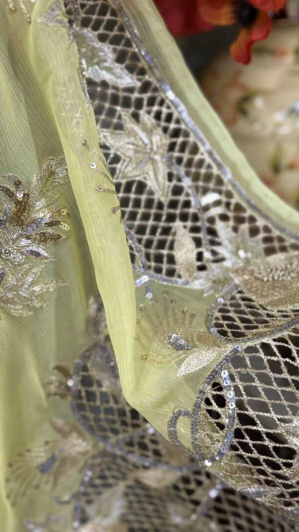 Lemon yellow cutwork - Image 3