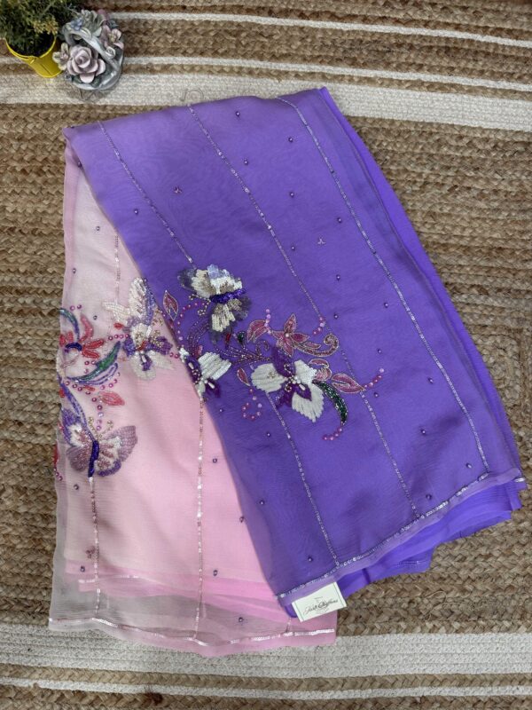 Pink mauve Bird motif - Image 4