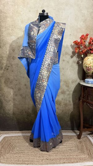 Royal blue Antique Border
