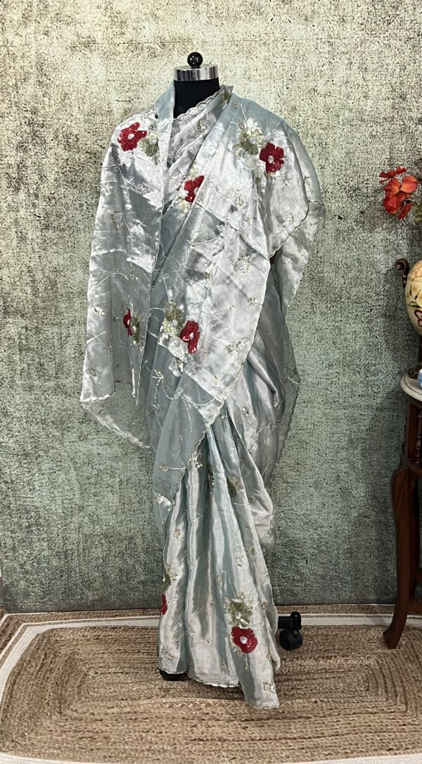 Metallic Tissue saree