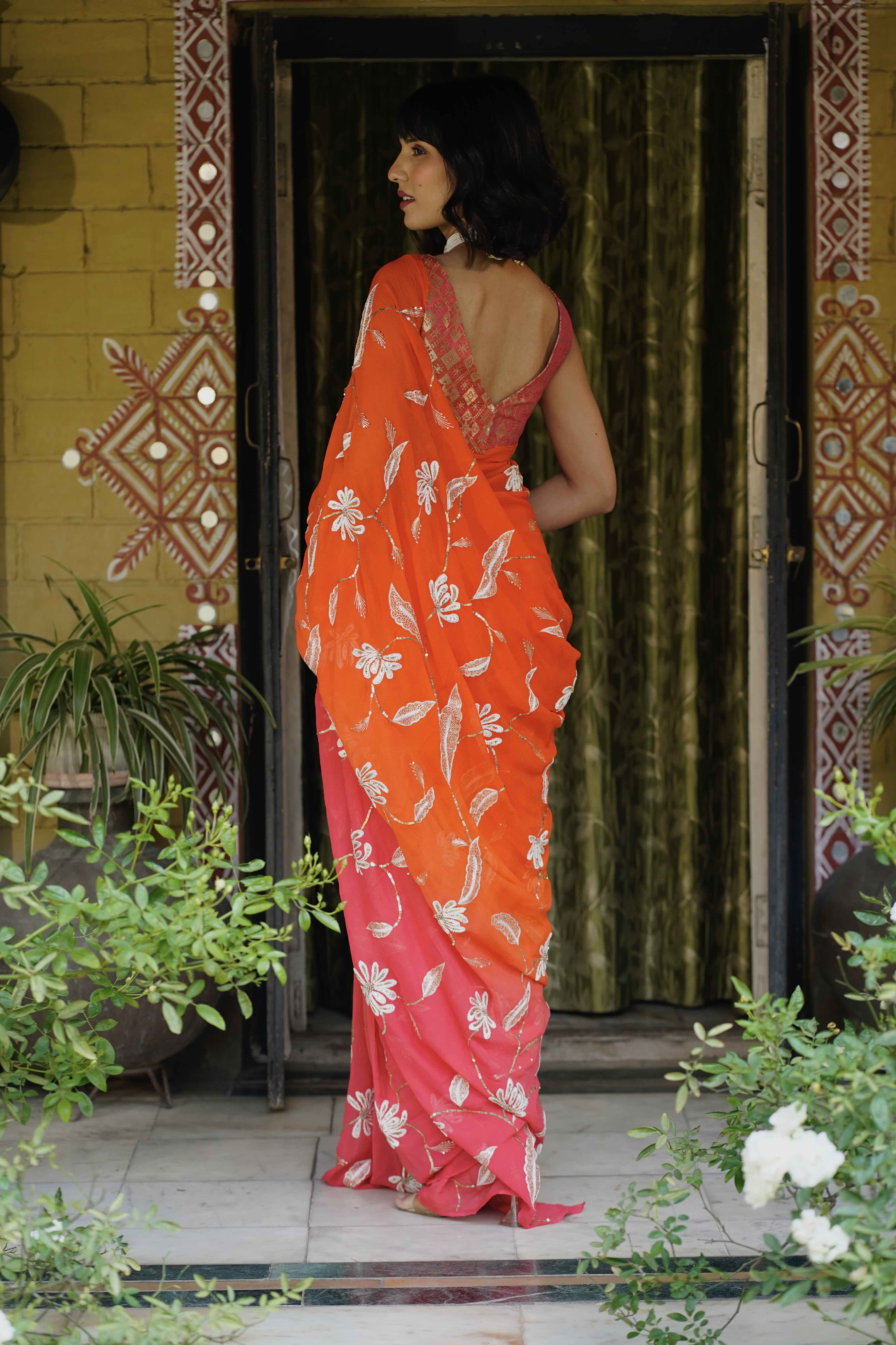 Orange Pink Jaal - Image 3