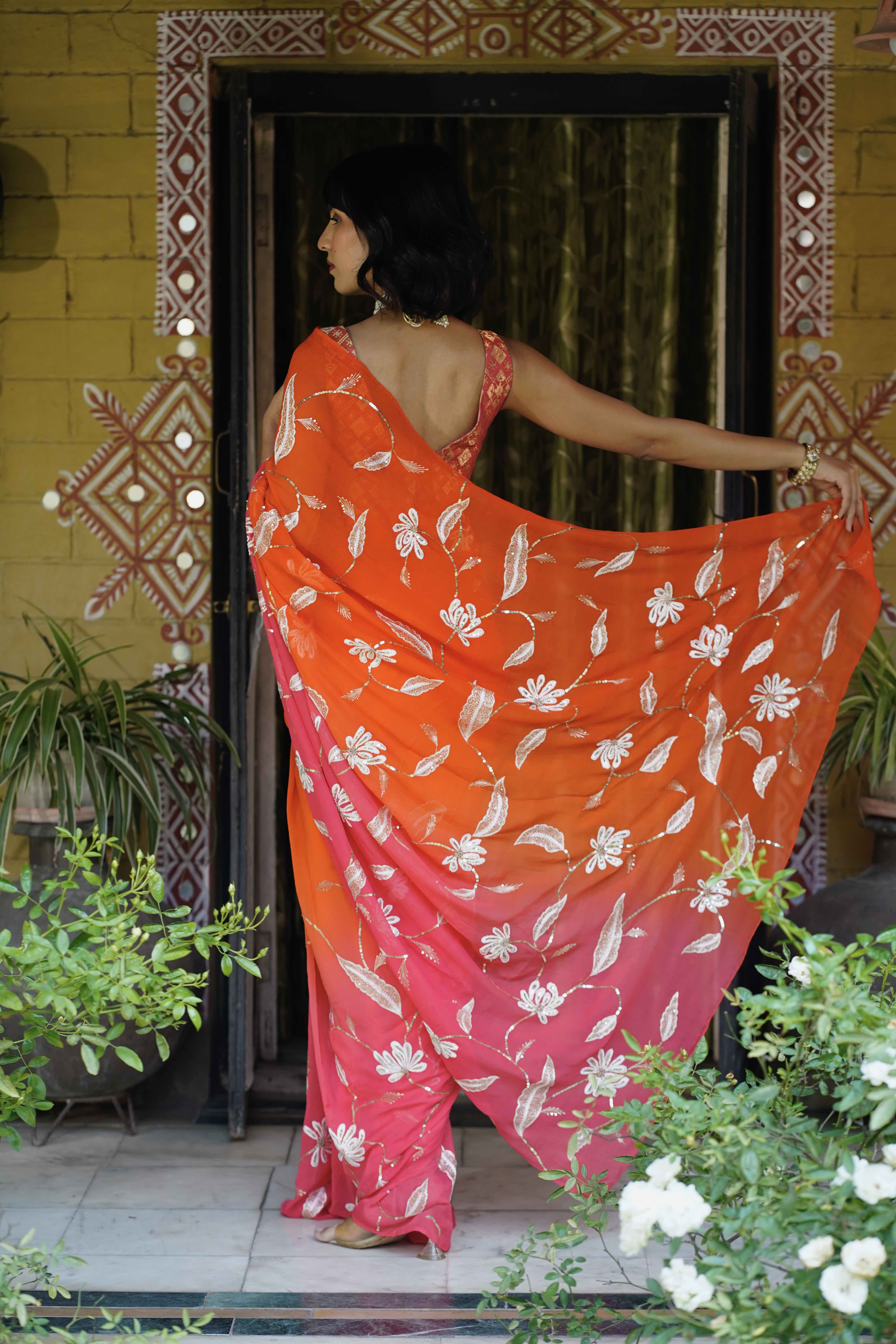 Orange Pink Jaal - Image 4