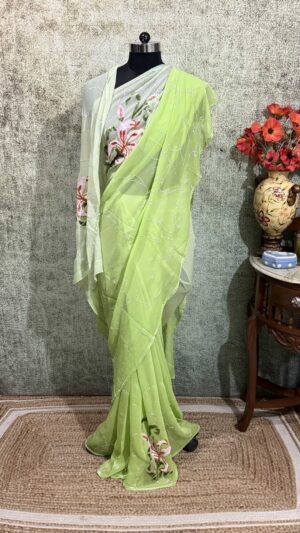 Lime green Ombré Jaal