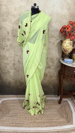 Apple Green Chiffon