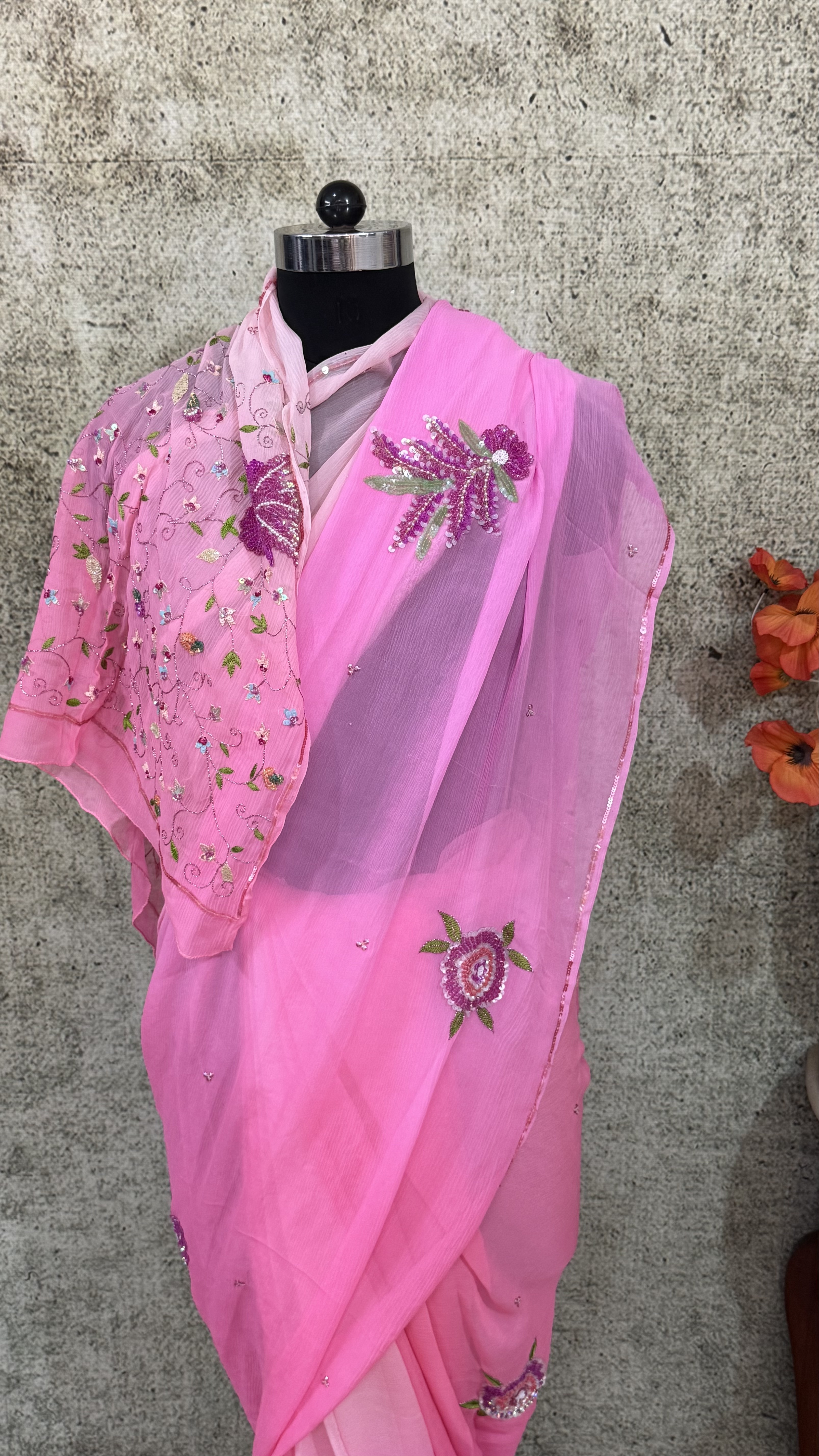 Baby Pink Floral Vine - Image 2