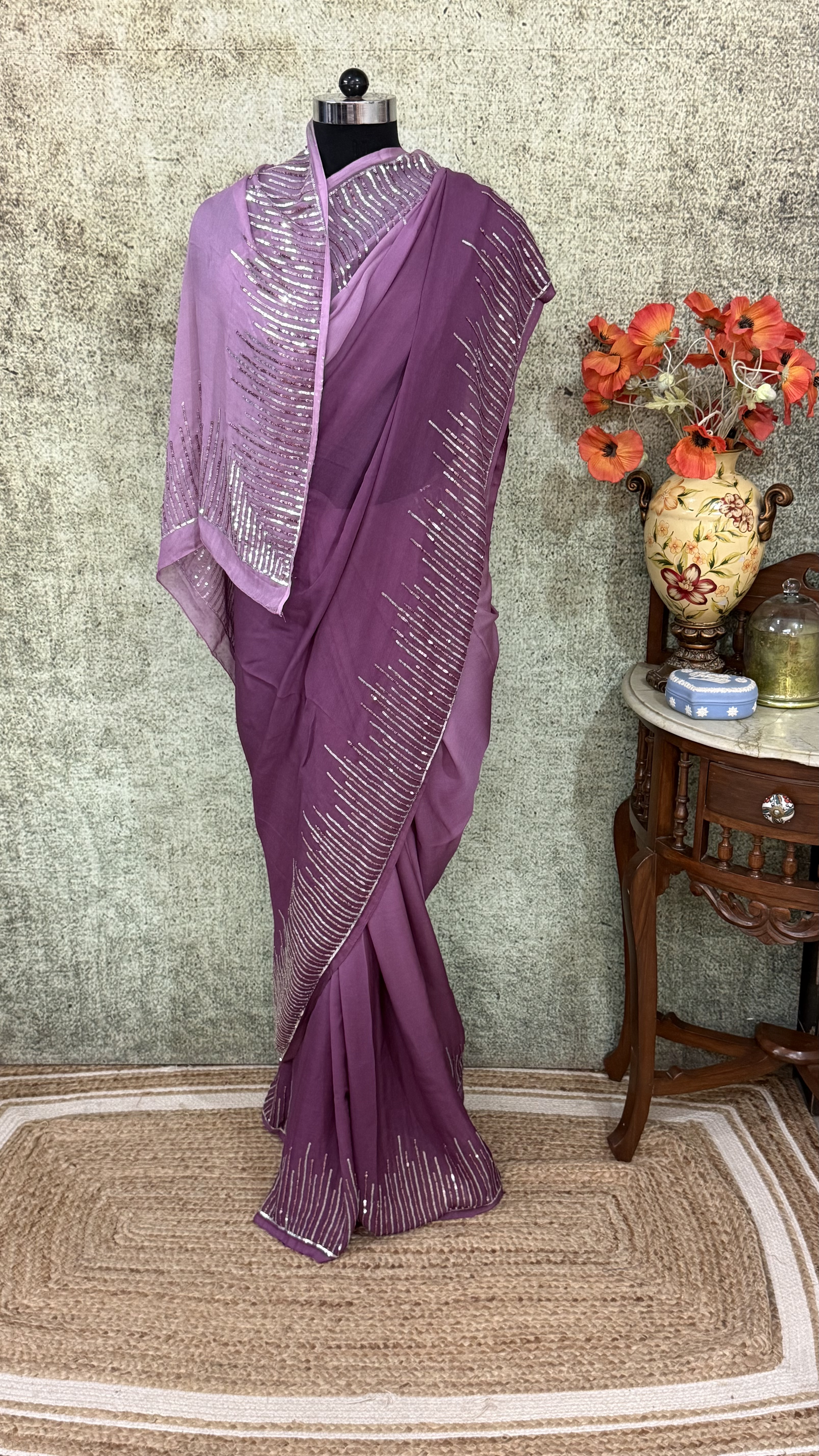 Dusty Mauve Sequin