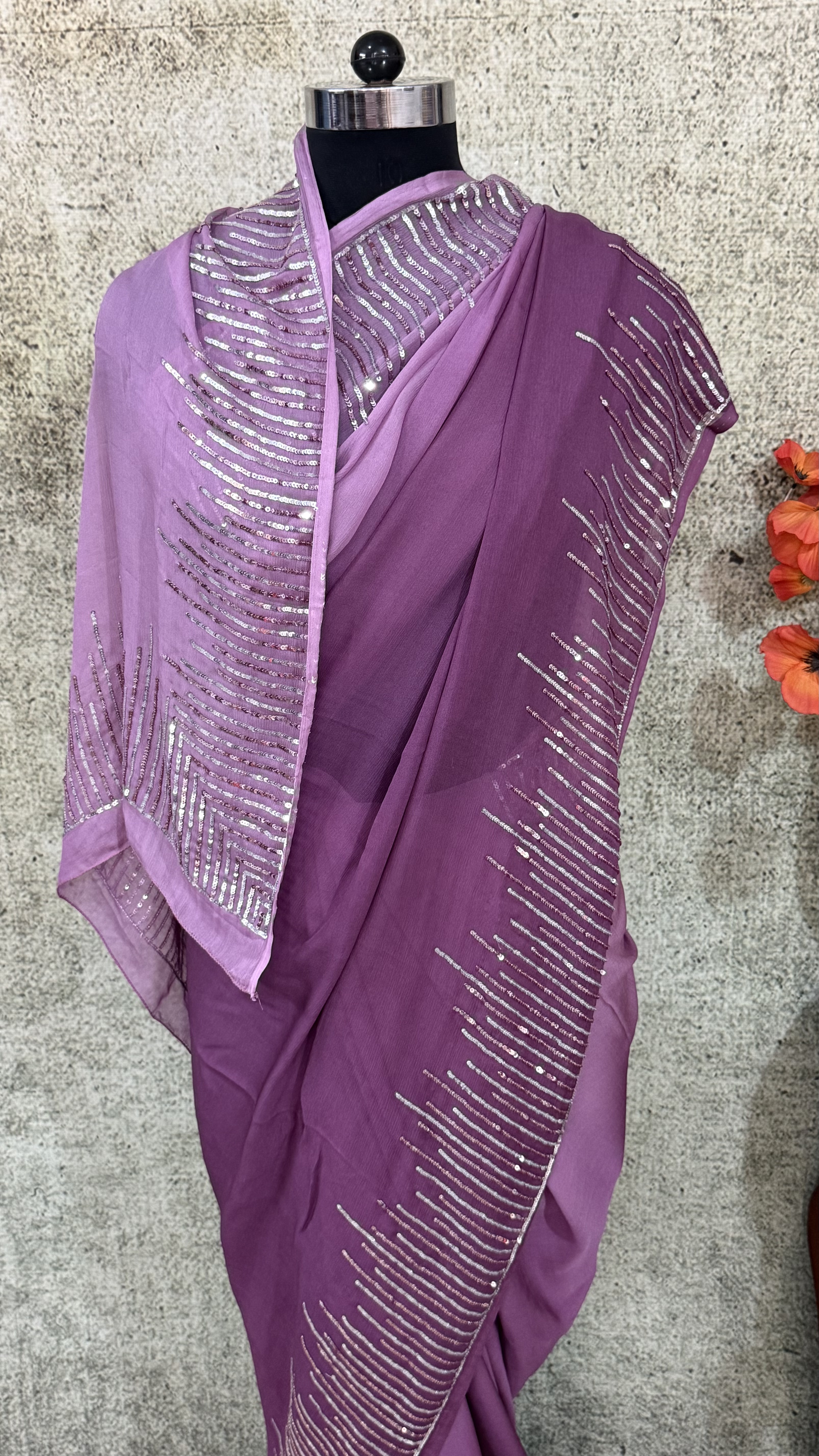 Dusty Mauve Sequin - Image 2