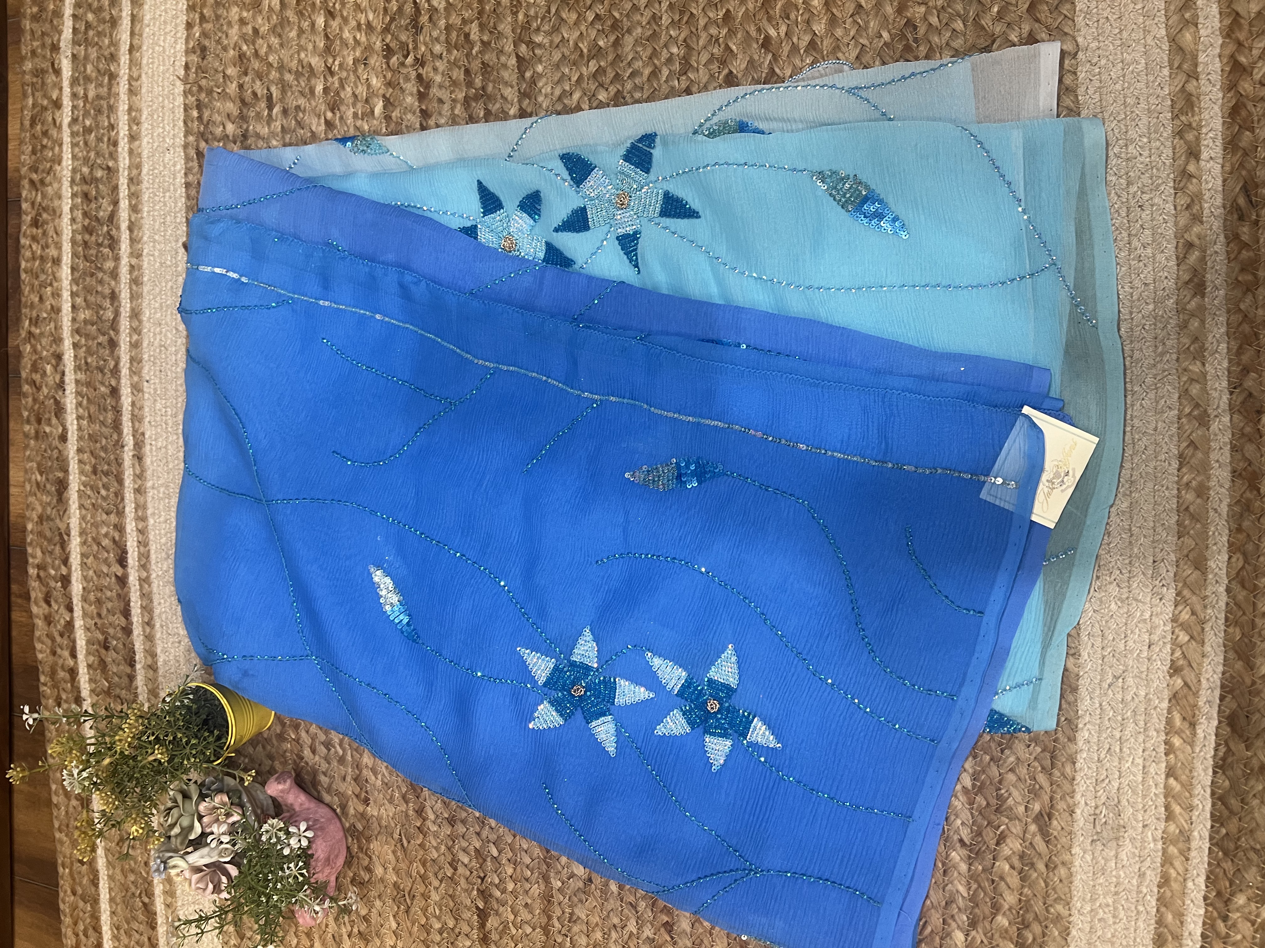 Aqua Cobalt Ombrè Jaal - Image 4