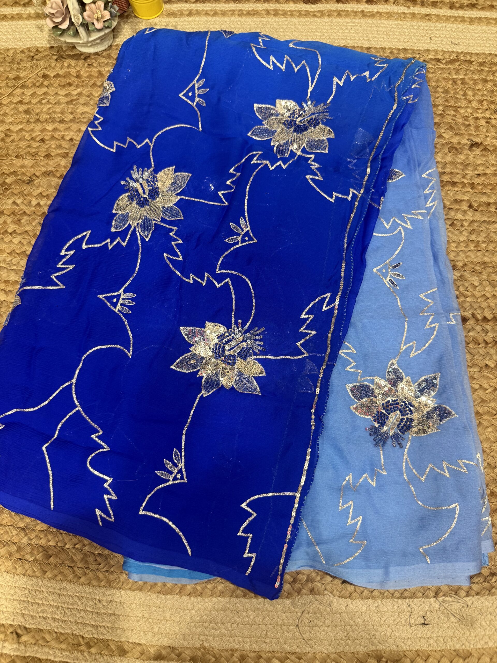 Royal Blue Outline Jaal - Image 5