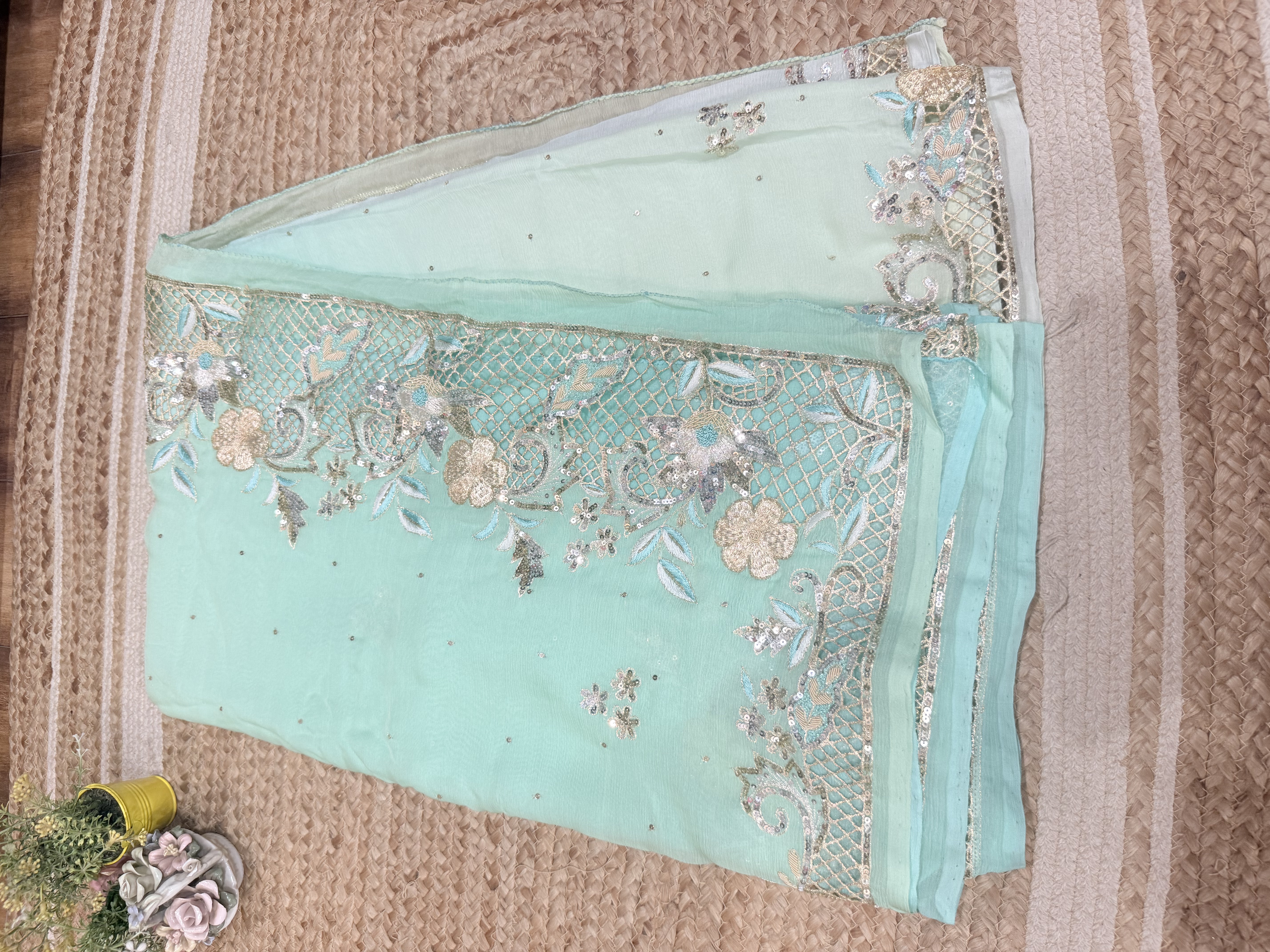 Aqua Mint Cutwork - Image 4