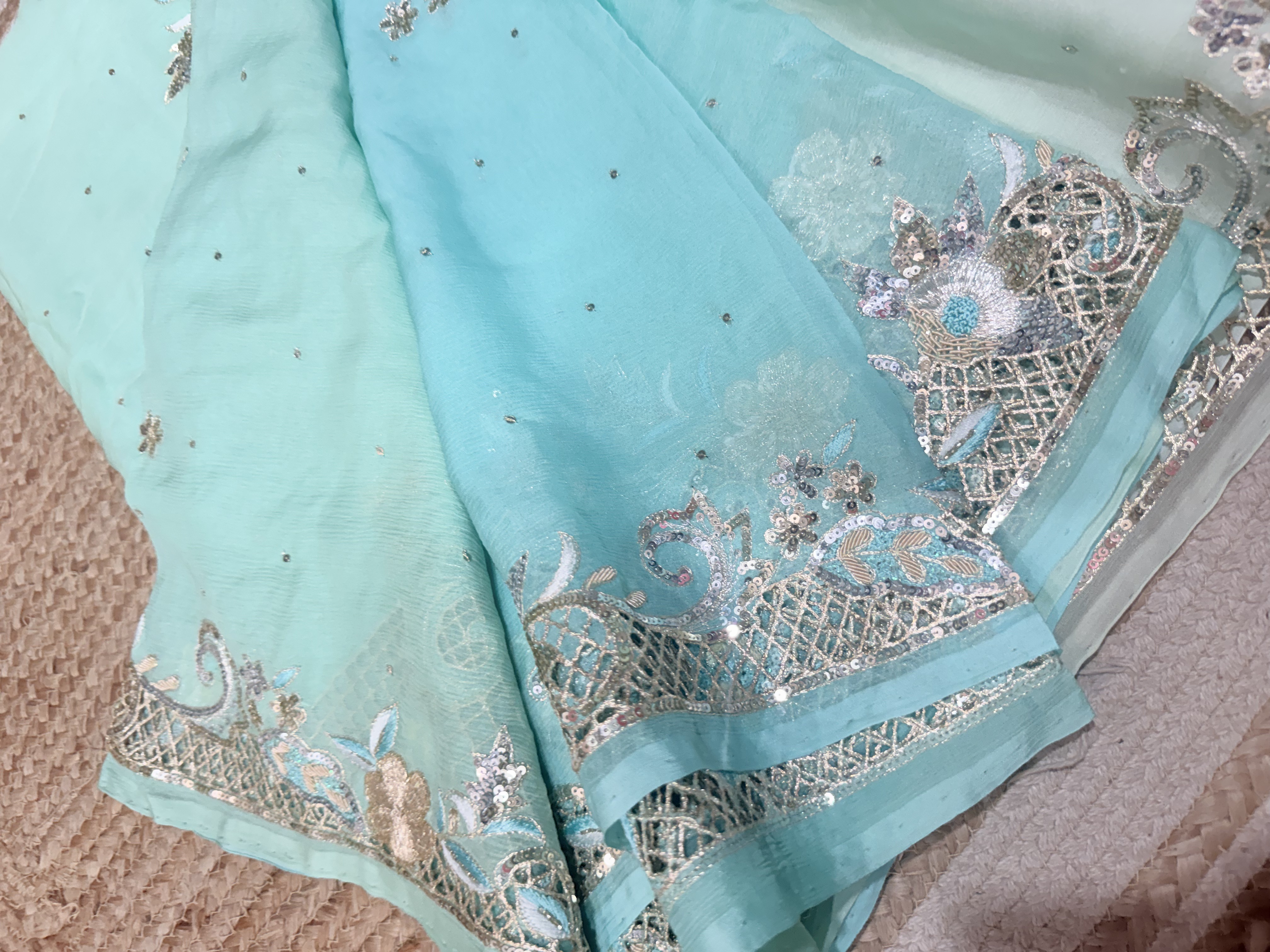 Aqua Mint Cutwork - Image 5